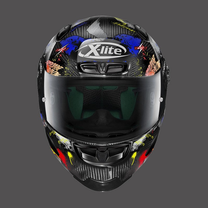 Nolan / ノーラン フルフェイスヘルメット X-lite X-803 Rs Ultra Carbon Holeshot ブラックイエロー | U8R000541034