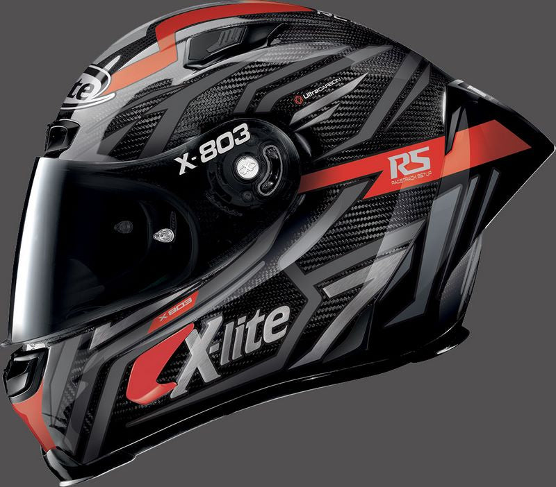 Nolan / ノーラン X-LITE Full Face Helmet X-803 RS DECEPTION  Ultra Carbon Deception Red | U8R000596076