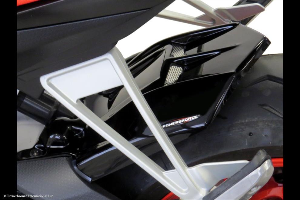 Powerbronze / パワーブロンズ Hugger for APRILIA RS660 20-23/TUONO 660 21-23/CARBON LOOK-SILVER MESH | 201-A102-680