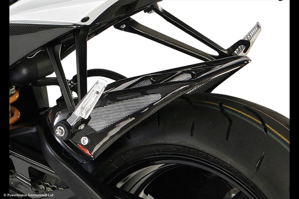 Powerbronze / パワーブロンズ Hugger for SUZUKI GSXR1000 09-16/MATT BLACK-BLACK MESH | 201-S113-870