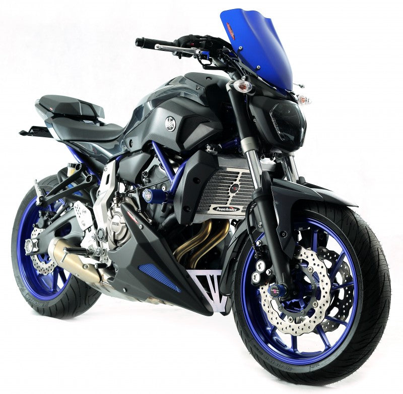 Powerbronze / パワーブロンズ ハガー YAMAHA MT-07 14-20/FZ-07 14-20/XSR700 16-20 マットブラック-ブルーメッシュ | 201-Y107-770