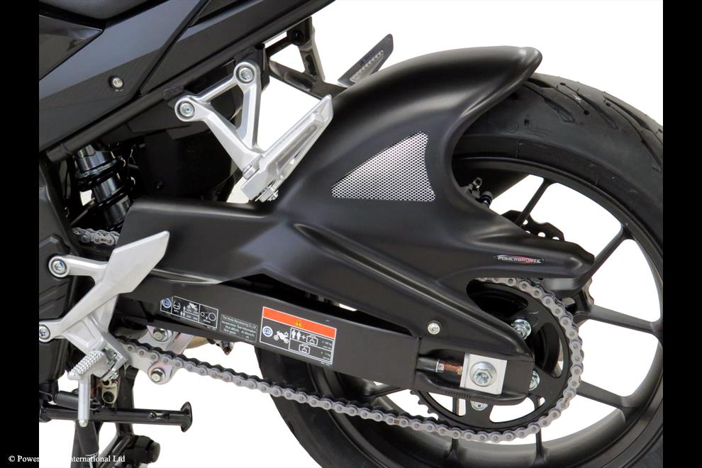 Powerbronze / パワーブロンズ Hugger for HONDA CB500F 22-23/CB500X 22-23/CBR500R 22-23/MATT BLACK-SILVER MESH | 301-H117-670