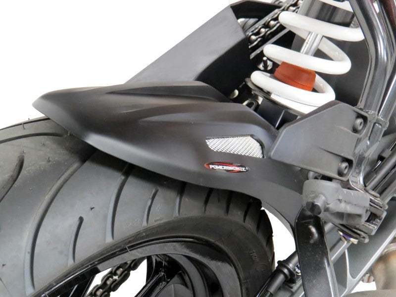 Powerbronze / パワーブロンズ ハガー マットブラック-シルバーメッシュ KTM 125 DUKE  17-19 390 DUKE  17-19 RC125  15-19  RC390  15-19 | 301-KT103-670