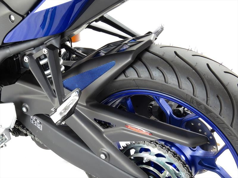 Powerbronze / パワーブロンズ ハガー YAMAHA YZF-R3 15-20/MT-03 16-20 ブラック-ブルーメッシュ | 301-Y108-703