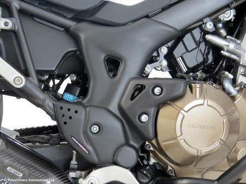 Powerbronze / パワーブロンズ サイドパネル  マットブラック HONDA CRF1000L アフリカツイン 16-19 (DCT モデル用) (フレームプロテクター) | 307-H102-070