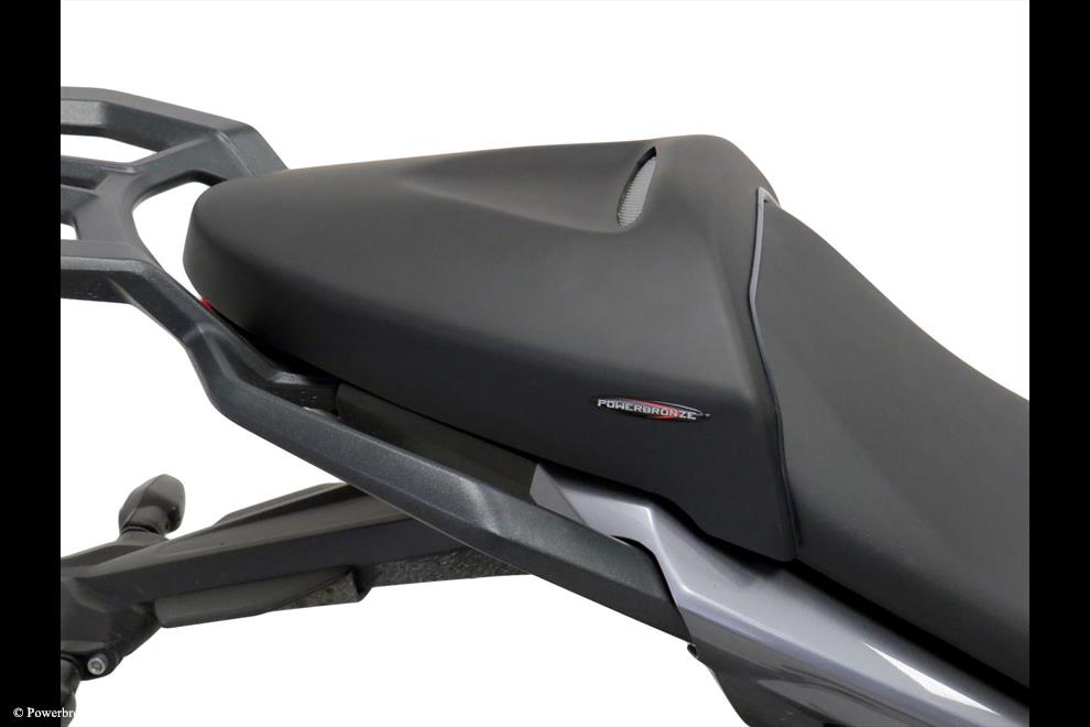 Powerbronze / パワーブロンズ Seat Cowl for TRIUMPH TIGER SPORT 660 22-23/MATT BLACK-SILVER MESH | 311-T102-670