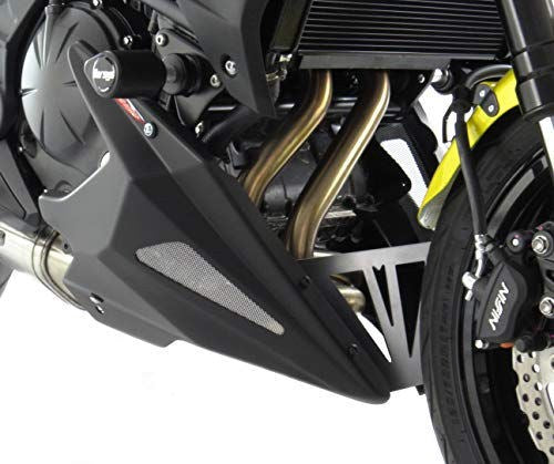 Powerbronze / パワーブロンズ ベリーパン マットブラック-シルバーメッシュ KAWASAKI VERSYS 650  10-16 | 320-K116-670