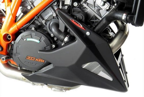 Powerbronze / パワーブロンズ ベリーパン マットブラック-シルバーメッシュ KTM 1290 SUPER DUKE R  14-19 1290 SUPER DUKE GT  16-19 | 320-KT101-670