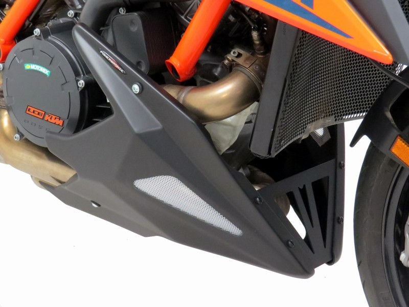 Powerbronze ベリーパン KTM 1290 SUPER DUKE R 20-21/ブラック-シルバーメッシュ | 320-KT109-603
