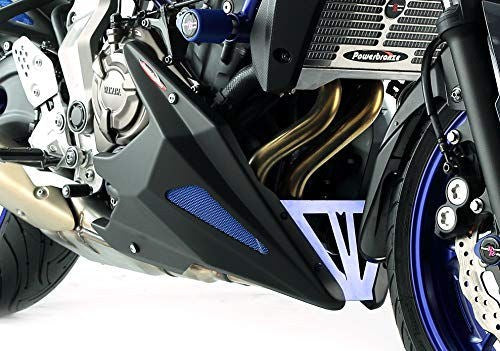 Powerbronze / パワーブロンズ ベリーパン マットブラック-ブルーメッシュ YAMAHA MT-07  14-19  FZ-07  14-19  XSR700  16-19 MT-07 TRACER  16-19 MT-07 TRACER GT  19 FJ-07 TRACER  16-19 FJ-07 TRACER GT 19 | 320-Y114-770