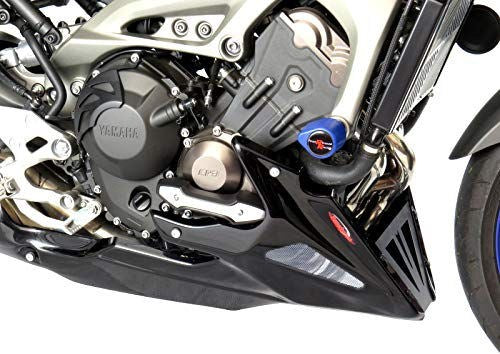 Powerbronze / パワーブロンズ ベリーパン ブラック-シルバーメッシュ YAMAHA MT-09 FZ-09  13-16 XSR900 16-19 (Yamaha エンジンプロテクターと併用可能) | 320-Y115-603