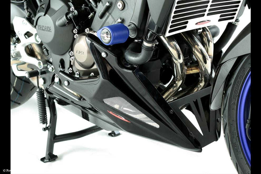 Powerbronze / パワーブロンズ Belly Pan for YAMAHA MT-09 TRACER 15-20/MT-09 TRACER GT 18-20/FJ-09 TRACER 15-20/FJ-09 TRACER GT 18-20/CARBON LOOK-SILVER MESH | 320-Y118-680