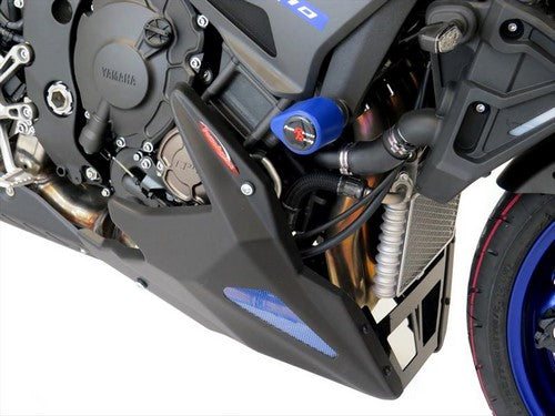 Powerbronze / パワーブロンズ ベリーパン ブラック-ブルーメッシュ YAMAHA MT-10  16-19 FZ-10  16-19 | 320-Y120-703