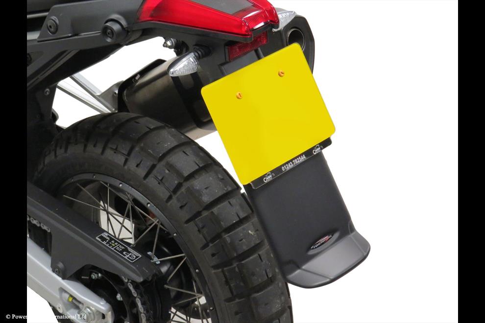 Powerbronze / パワーブロンズ Mud Deflector (Rear) for APRILIA TUAREG 660 22-23/MATT BLACK | 360-A101-070