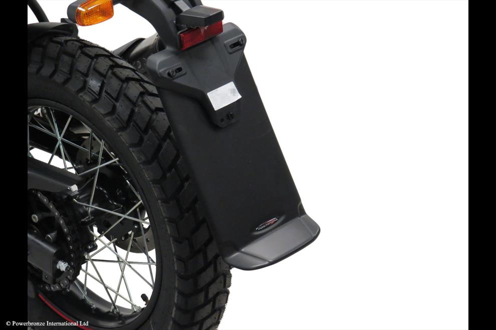 Powerbronze / パワーブロンズ Mud Deflector (Rear) for ROYAL ENFIELD SCRAM 411 22-23/MATT BLACK | 360-RE102-070