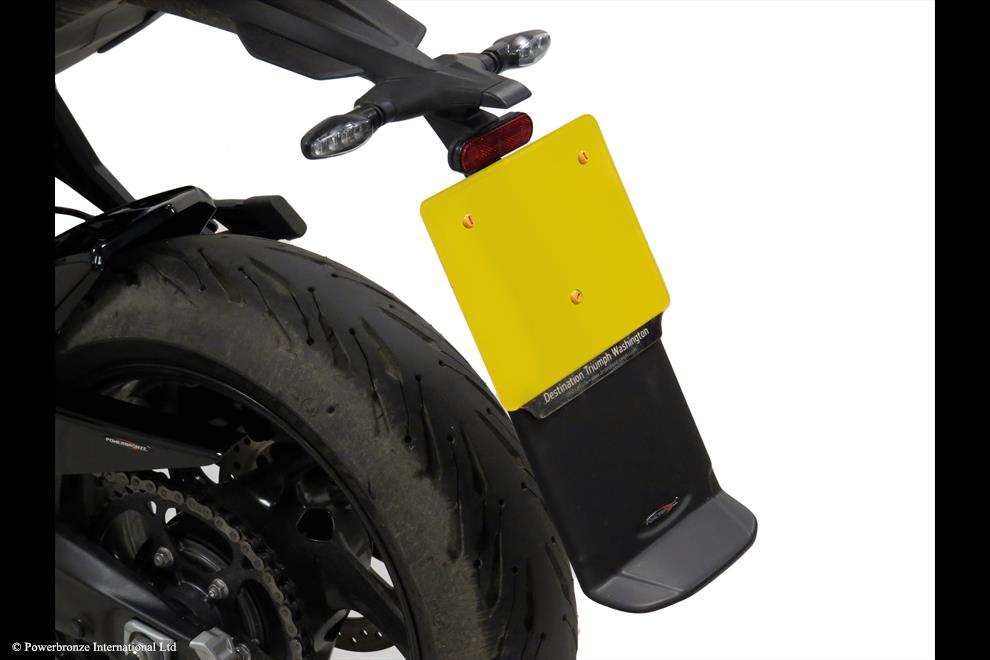 Powerbronze / パワーブロンズ Mud Deflector (Rear) for TRIUMPH TIGER SPORT 660 22-23/MATT BLACK | 360-T105-070