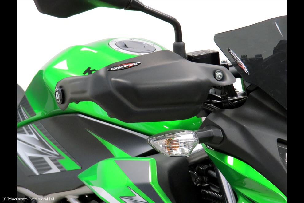 Powerbronze / パワーブロンズ Hand Guards for KAWASAKI Z125 19-23/MATT BLACK | 380-K111-070