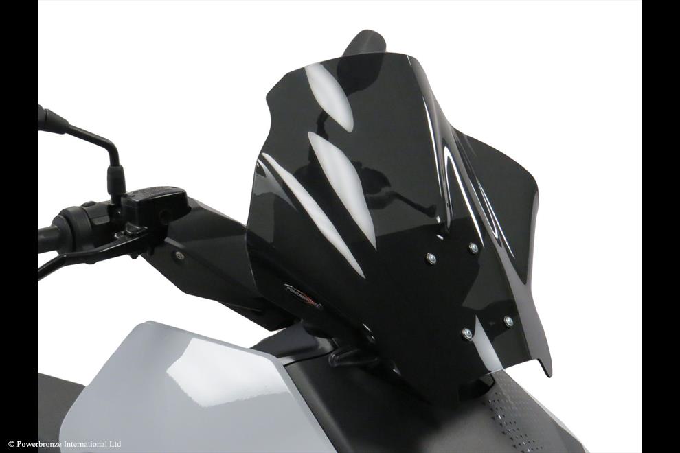 Powerbronze / パワーブロンズ Scooter Screens for BMW CE 04 22-23 (455 MM HIGH)/FROSTED SAPPHIRE BLUE | 400-B116-018