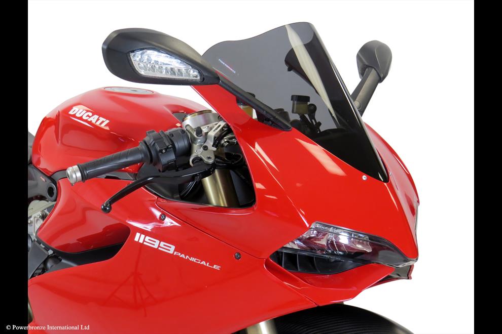 Powerbronze / パワーブロンズ Airflows for DUCATI 1199 PANIGALE 12-14/899 PANIGALE 14-15 (STYLE 1)/LIGHT TINT | 400-D107-001