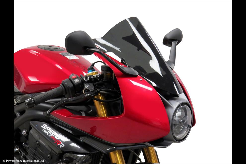 Powerbronze / パワーブロンズ Airflows for TRIUMPH SPEED TRIPLE 1200 RR 22-23/CLEAR | 400-T115-000