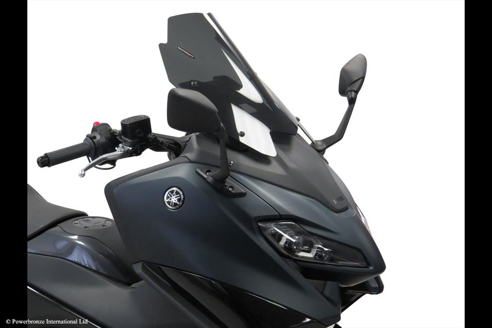 Powerbronze / パワーブロンズ Scooter Screens for YAMAHA TMAX 560 22-23 (390 MM HIGH)/DARK TINT | 400-Y157-002