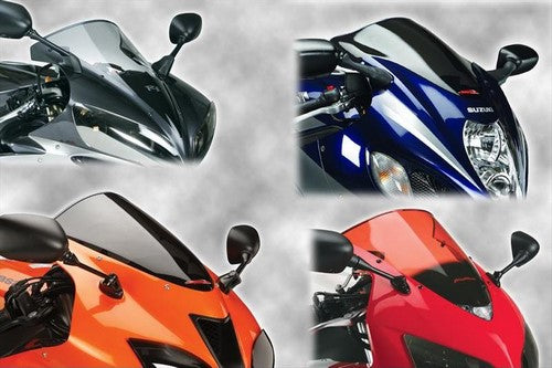Powerbronze / パワーブロンズ スタンダードスクリーン フロストステルスグレー KAWASAKI ZX550 UNITRAC  86-88 | 410-K112-019
