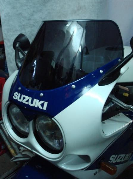 Powerbronze / パワーブロンズ スタンダードスクリーン フロストステルスグレー SUZUKI GSXR750  88-90 | 410-S121-019