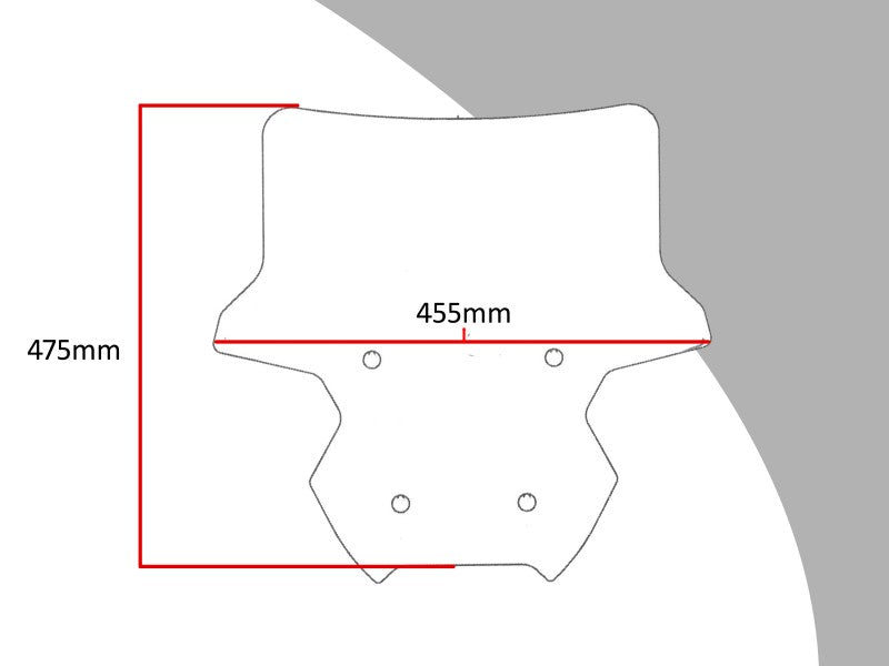 Powerbronze / パワーブロンズ スクータースクリーン BMW C 400X 18-20 (高さ: 475 MM) ライトティント | 420-B135-001