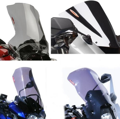Powerbronze / パワーブロンズ フリップアップ  スクリーン HONDA VFR800X CROSSRUNNER 11 +125MM ブラック | 420-H140-003