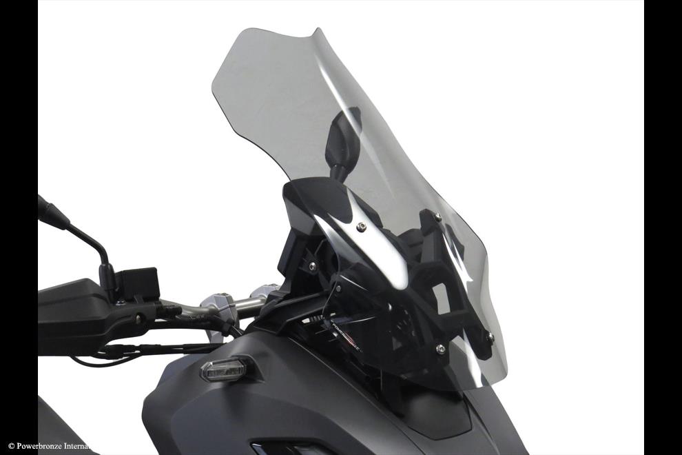 Powerbronze / パワーブロンズ Scooter Screens for HONDA ADV350 22-23 (570 MM HIGH)/FROSTED STEALTH GREY | 420-H193-019