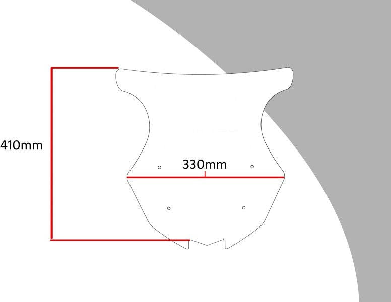Powerbronze フリップスクリーン KAWASAKI NINJA 1000SX 20-21 (410 MM HIGH)/ダークティント | 420-K148-002