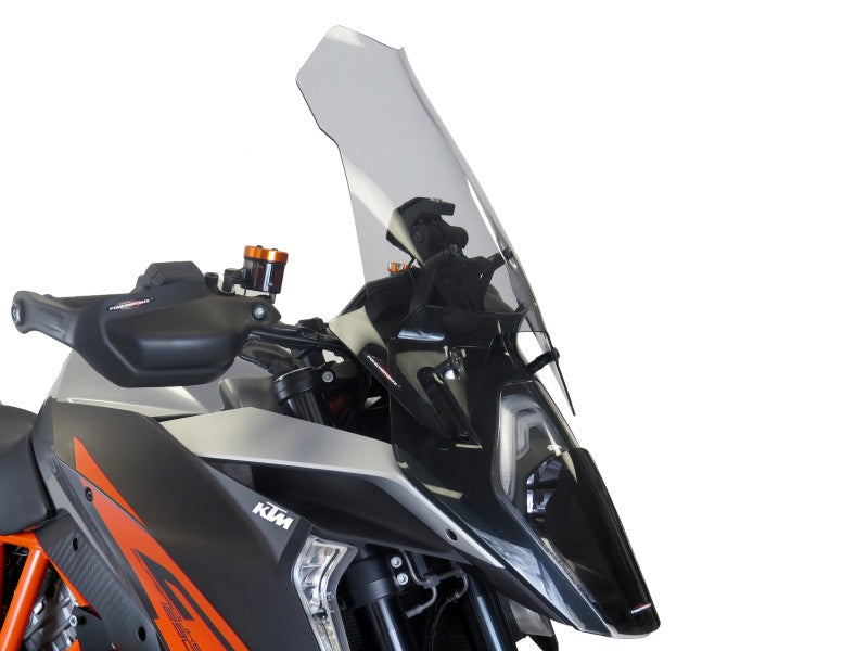 Powerbronze / パワーブロンズ フリップスクリーン フロストステルスグレー KTM 1290 SUPER DUKE GT  16-18 (450 MM) | 420-KT107-019
