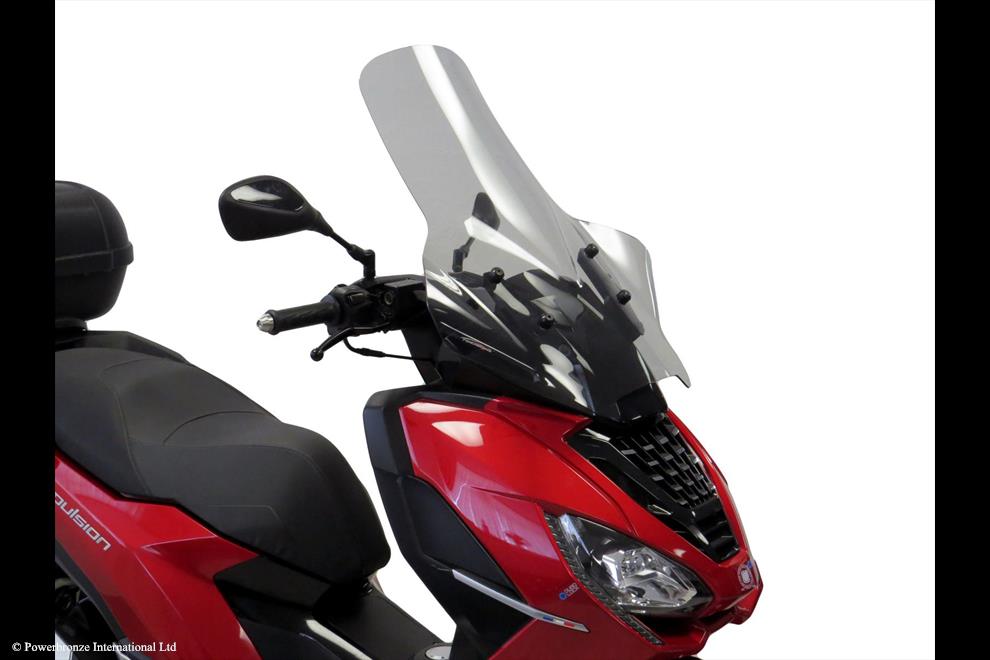 Powerbronze / パワーブロンズ Scooter Screens for PEUGEOT PULSION ALLURE 125 18-23/PULSION GT 125 18-23/PULSION 125 RS 18-23 (685 MM HIGH)/LIGHT TINT | 420-PE101-001