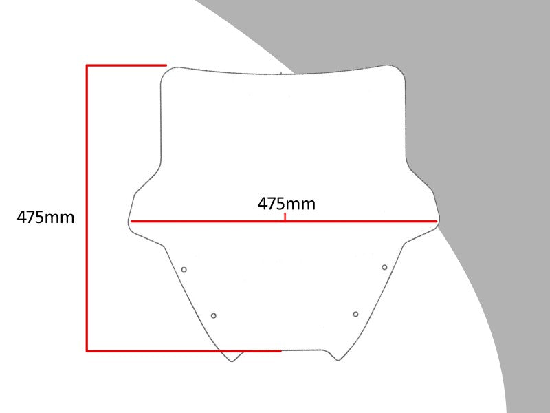 Powerbronze / パワーブロンズ フリップ SUZUKI DL650 V-STROM 17-20 (高さ: 475 MM) ライトティント | 420-S132-001