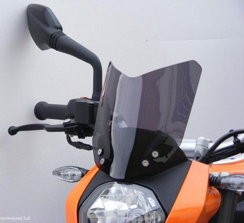 Powerbronze / パワーブロンズ ライトスクリーン フロストステルスグレー KTM 125 DUKE  13-16  200 DUKE  13-14  390 DUKE  13-16 (210 MM) | 430-U146-019
