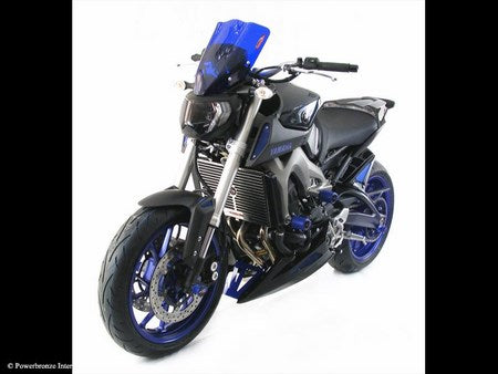 Powerbronze / パワーブロンズ ライトスクリーン イエロー YAMAHA MT-09 FZ-09  13-16 (330 MM) | 430-U149-006