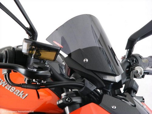 Powerbronze / パワーブロンズ ライトスクリーン フロストステルスグレー KAWASAKI Z1000  14-19  Z1000R  17-19 (205 MM HIGH X 205 MM WIDE) | 430-U154-019