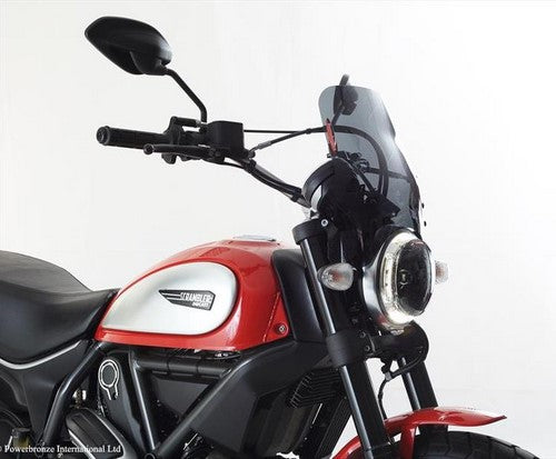 Powerbronze / パワーブロンズ ライトスクリーン フロストステルスグレー DUCATI SCRAMBLER 800  15-19 (350 MM) | 430-U186-019