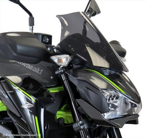 Powerbronze / パワーブロンズ ライトスクリーン フロストステルスグレー KAWASAKI Z900  17-19 (320 MM) | 430-U223-019
