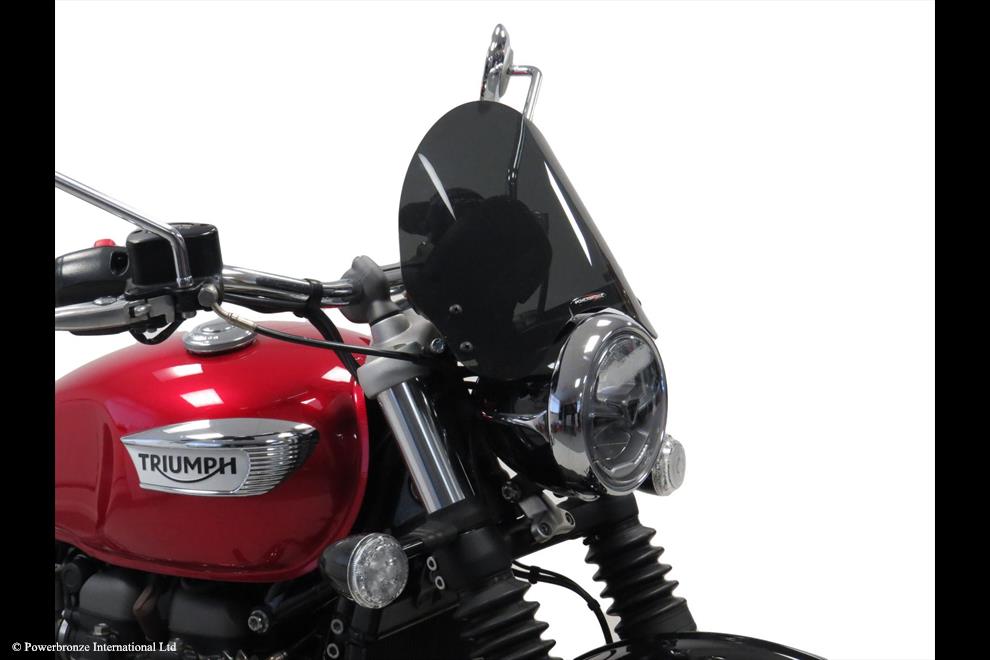 Powerbronze / パワーブロンズ Light Screen for TRIUMPH SPEEDMASTER 1200 21-23/BOBBER 21-23 (225 MM)/FLAME RED | 430-U225A-013