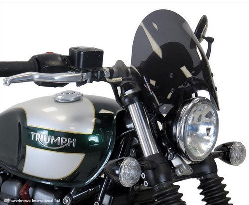 Powerbronze / パワーブロンズ ライトスクリーン フロストステルスグレー TRIUMPH BOBBER  17-19 (225 MM) | 430-U225-019