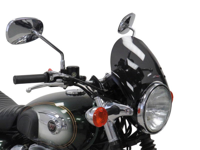 Powerbronze / パワーブロンズ ライトスクリーン KAWASAKI W800 13-20 (高さ: 220 MM) フロストステルスグレー | 430-U285-019