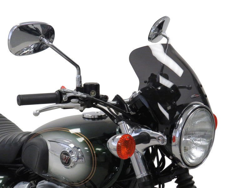 Powerbronze / パワーブロンズ ライトスクリーン KAWASAKI W800 13-20 (高さ: 225 MM) フロストステルスグレー | 430-U285A-019