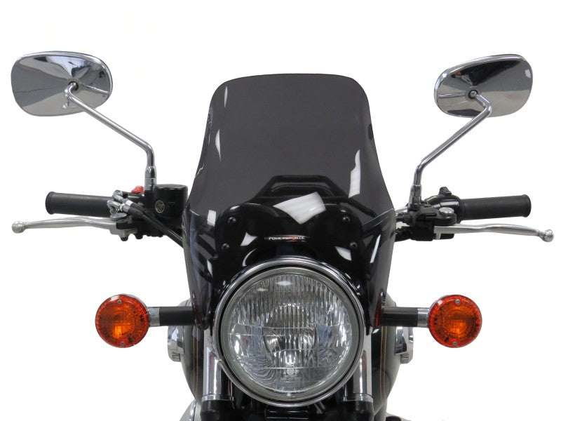 Powerbronze / パワーブロンズ ライトスクリーン KAWASAKI W800 13-20 (高さ: 285 MM) フロストステルスグレー | 430-U285B-019