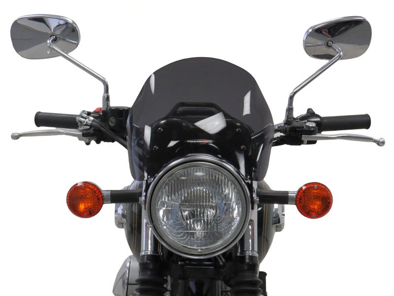 Powerbronze / パワーブロンズ ライトスクリーン KAWASAKI W800 13-20 (高さ: 220 MM) フロストステルスグレー | 430-U285-019