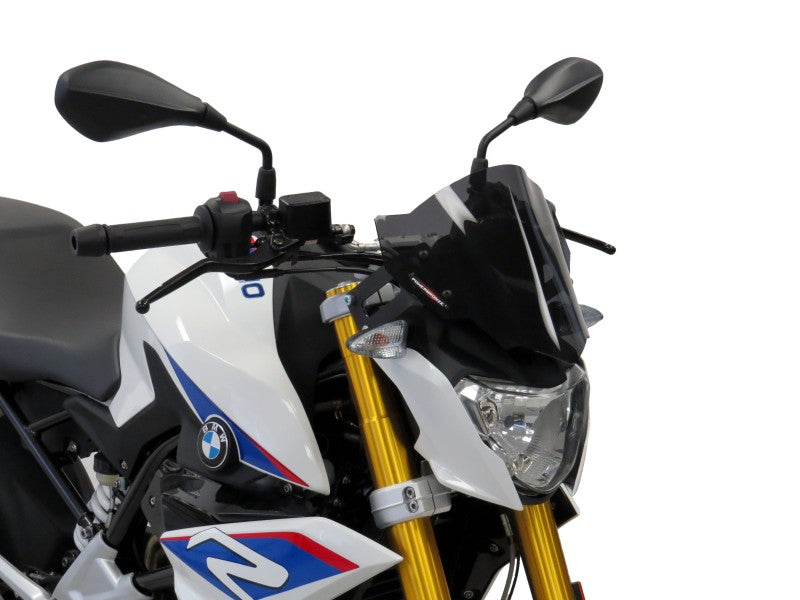 Powerbronze / パワーブロンズ ライトスクリーン BMW G310R 16-20 (高さ: 245 MM) フロストステルスグレー | 430-U297-019