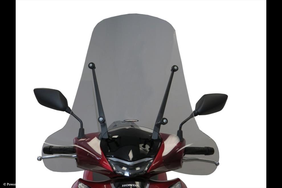Powerbronze / パワーブロンズ Scooter Screens for HONDA SH125I 20-23/SH300 21-23/SH350I 21-23 (WITH HAND BLISTERS) (650 MM HIGH)/LIGHT TINT | 430-U322-001