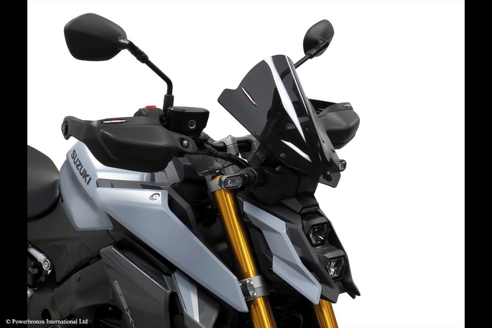 Powerbronze / パワーブロンズ Light Screen for SUZUKI GSX-S1000 21-23/GSX-S950 22-23 (320 MM HIGH)/FROSTED STEALTH GREY | 430-U327B-019