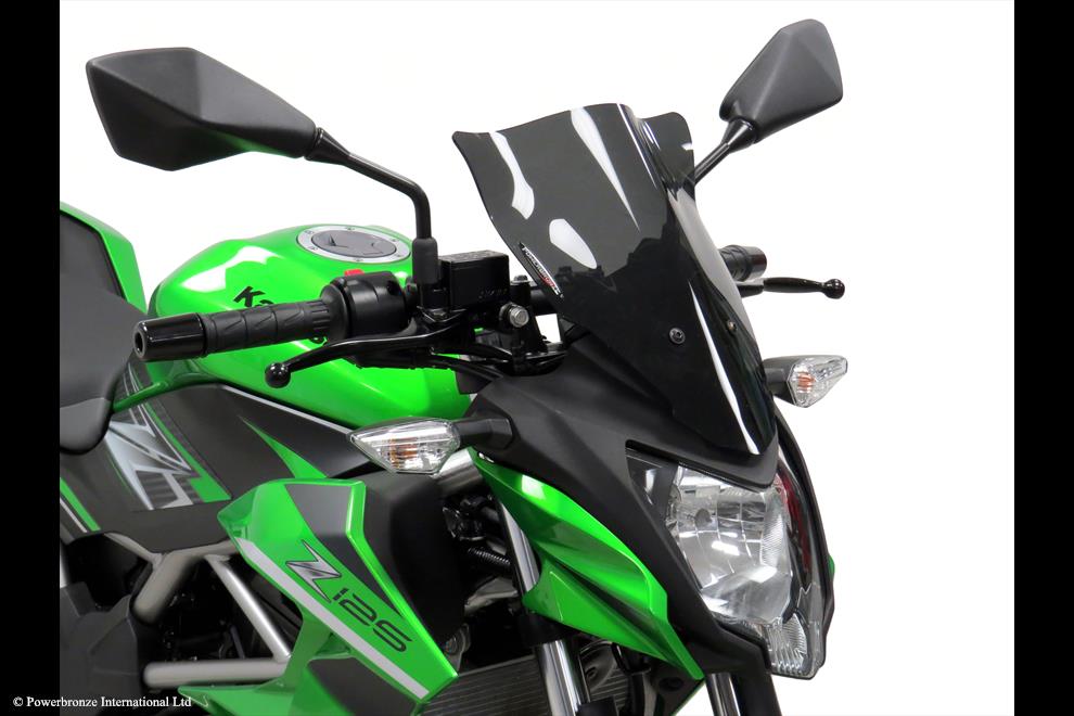 Powerbronze / パワーブロンズ Light Screen for KAWASAKI Z125 19-23 (310 MM HIGH)/VIOLET | 430-U328A-014
