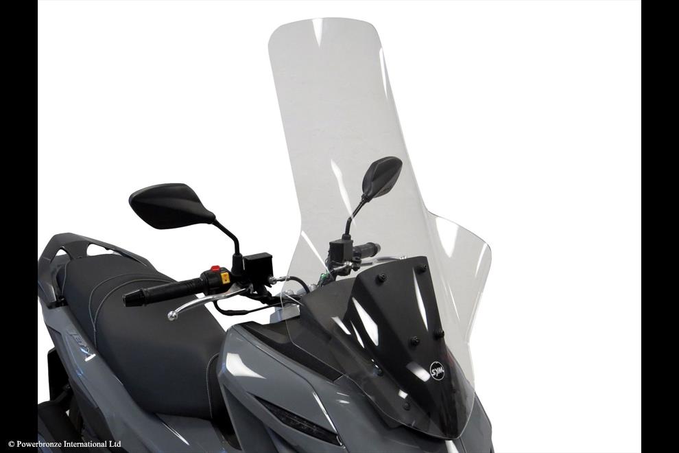 Powerbronze / パワーブロンズ Scooter Screens for SYM JET X 21-23 (WITH HAND BLISTERS) (850 MM HIGH)/LIGHT TINT | 430-U331A-001